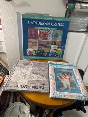 Cruise Bundle 2 Carnival Caribbean Cruise Scrapbooking Kit, Spiral and Frame NWT